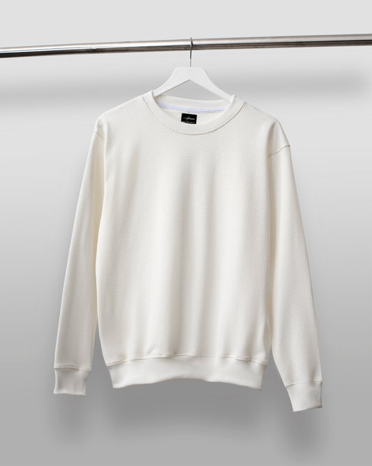 CAMIBUSO TEXTURIZADO COLOR BLANCO HUESO