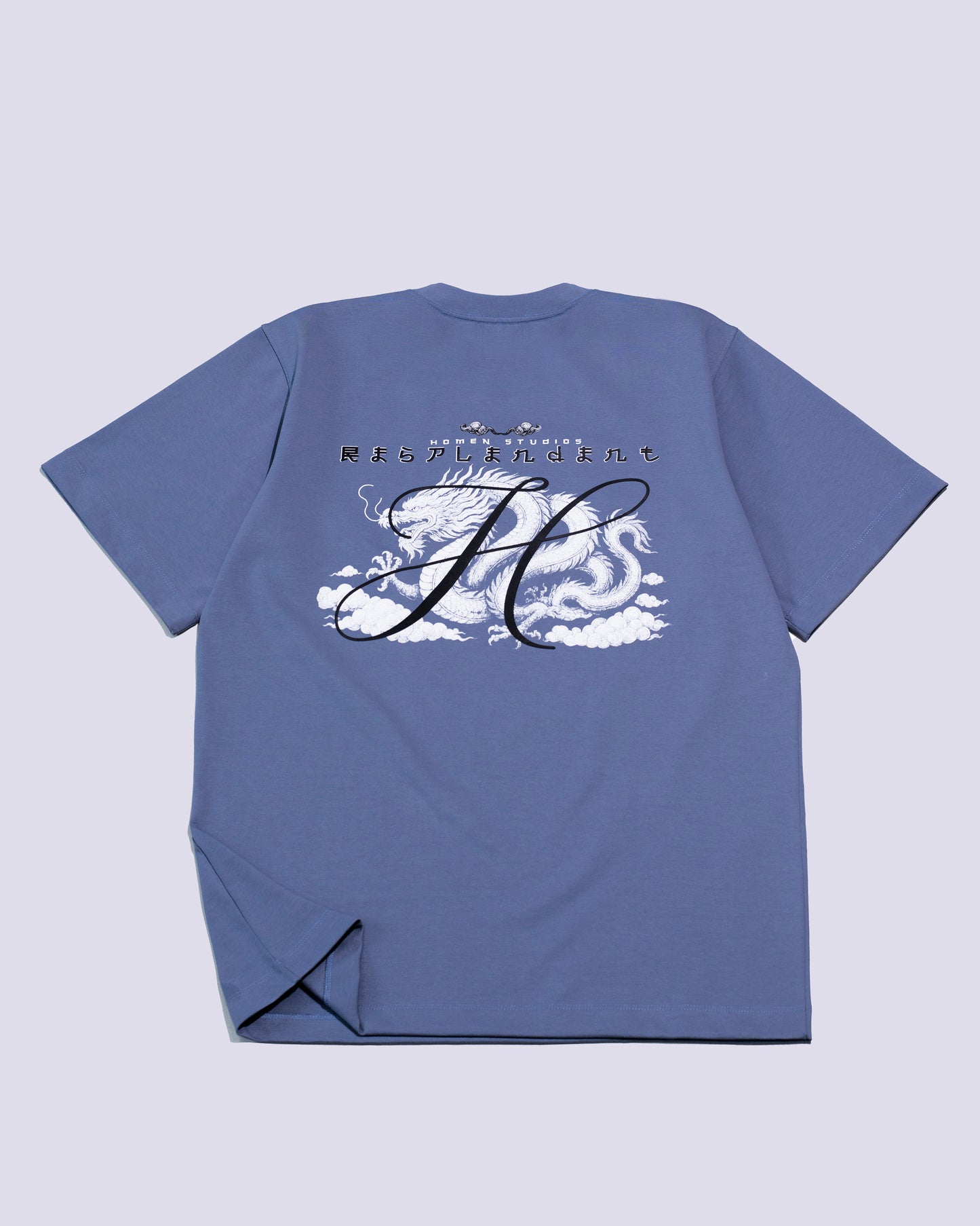 CAMISETA OVERSIZE AZUL PETROLEO