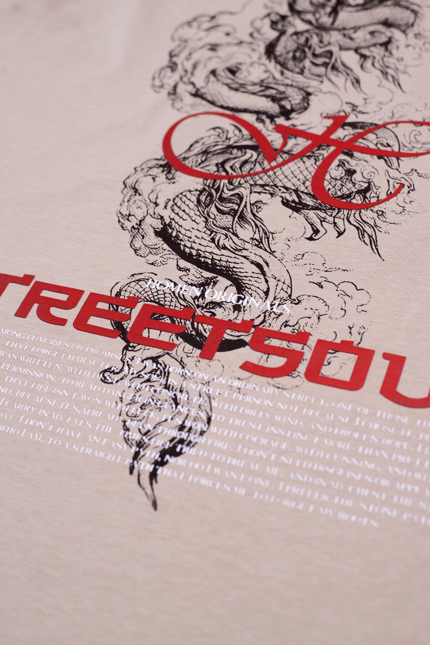 CAMISETA OVERSIZE BEIGE STREETSOUL