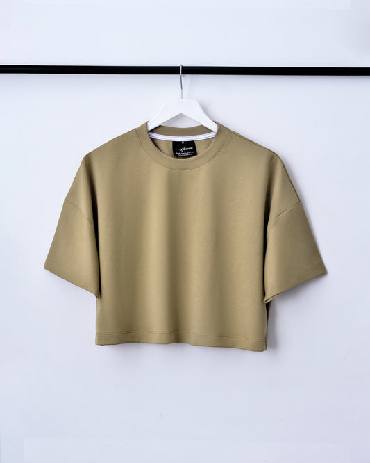 CROP TOPS DAMA CAQUI