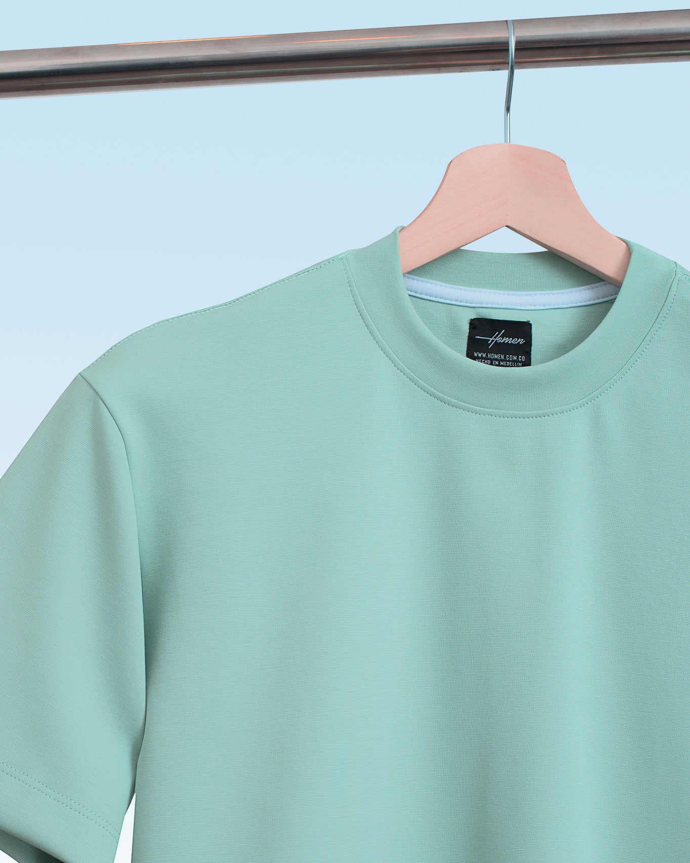 CAMISETA OVERSIZE ULTRA PREMIUM VERDE AGUA