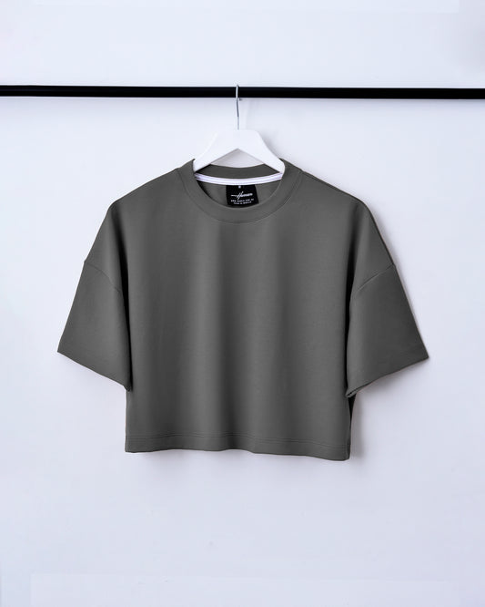 CROP TOPS DAMA GRIS OSCURO