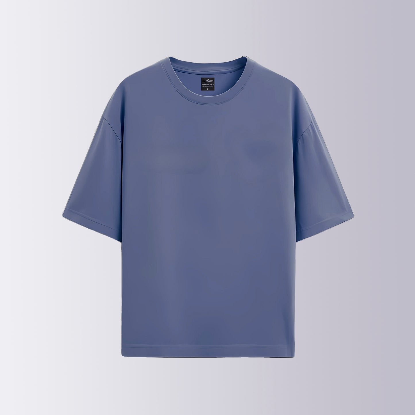 CAMISETA OVERSIZE AZUL PETROLEO