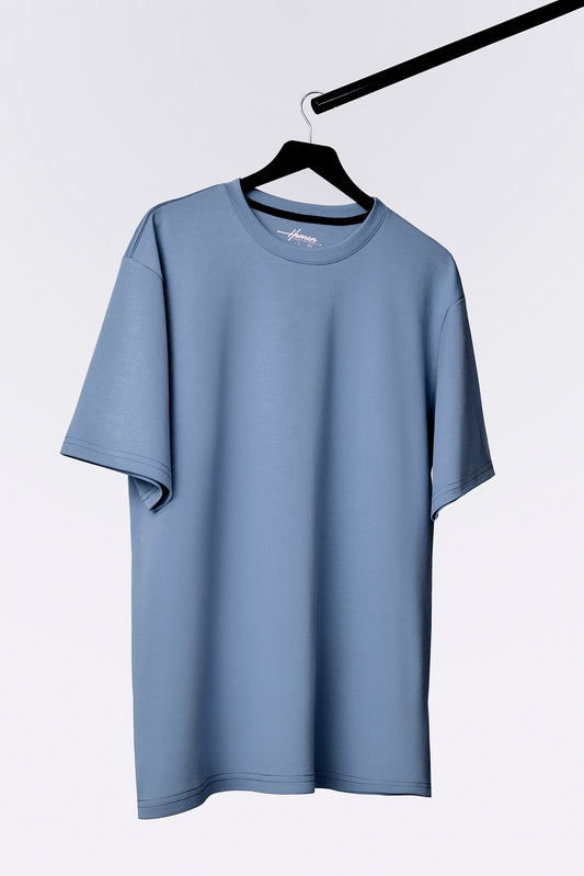 CAMISETA OVERSIZE ULTRA PREMIUM AZUL PETROLEO