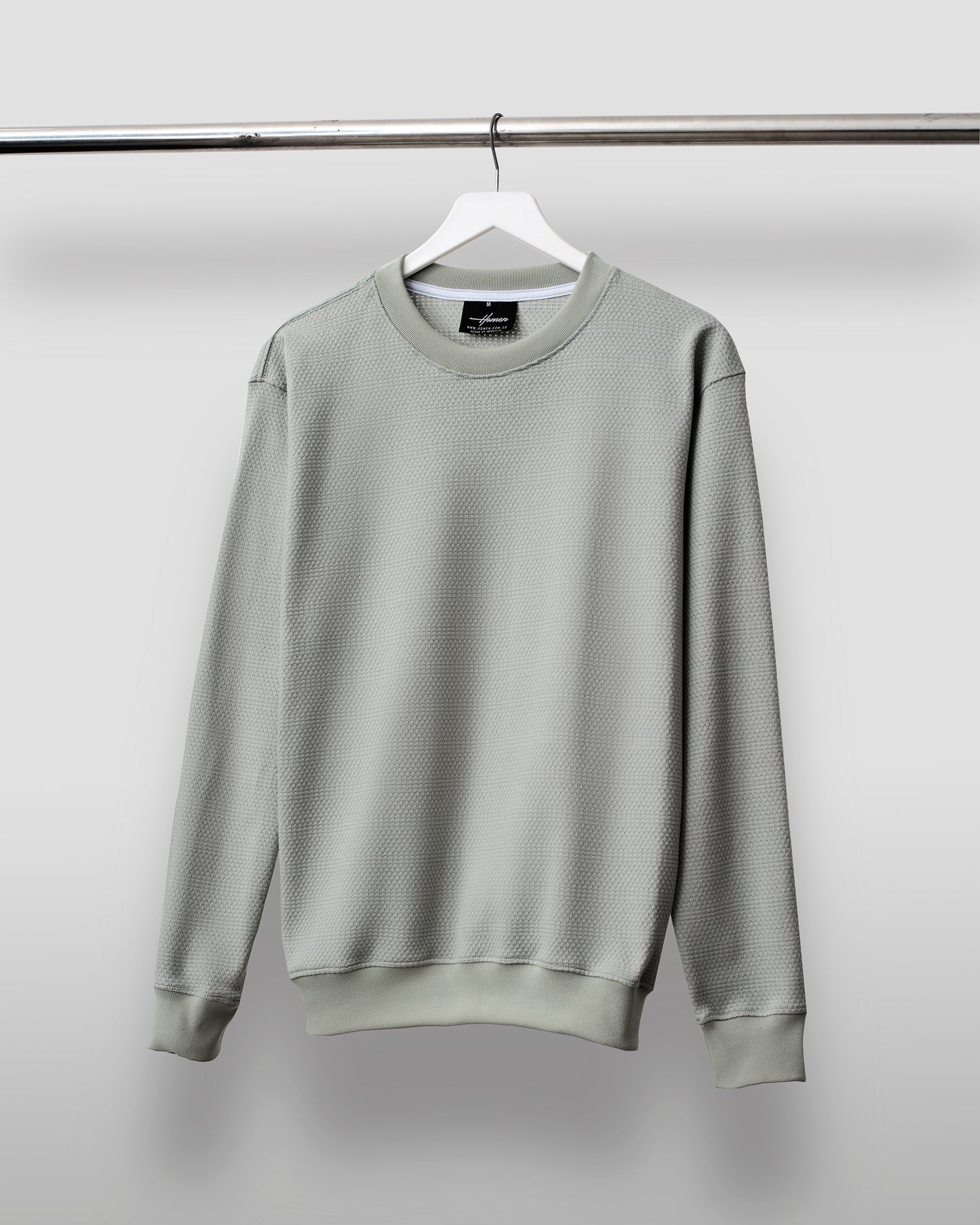 CAMIBUSO TEXTURIZADO COLOR VERDE SECO