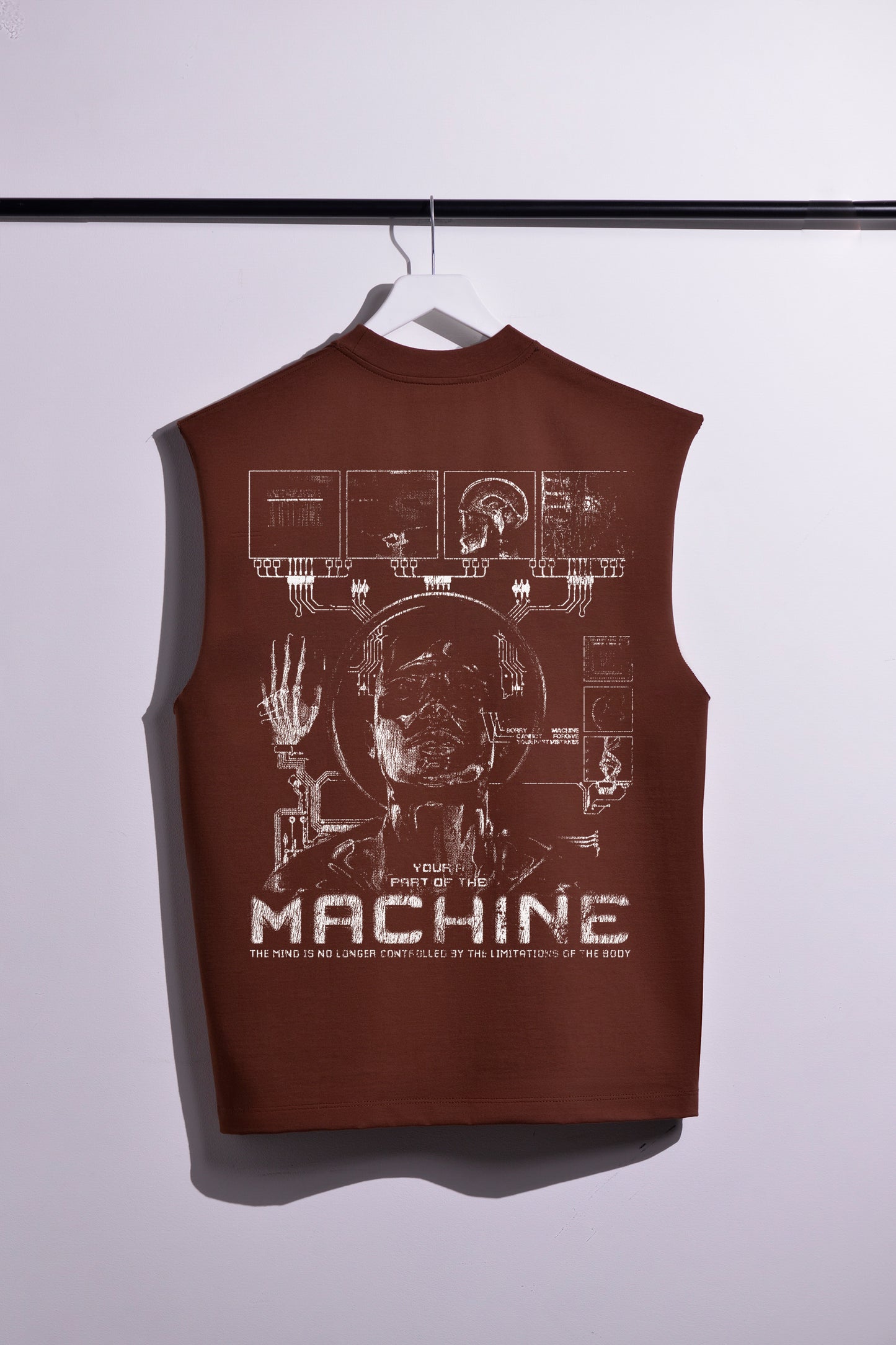 CAMISILLA TANK CHOCOLATE ROBOT