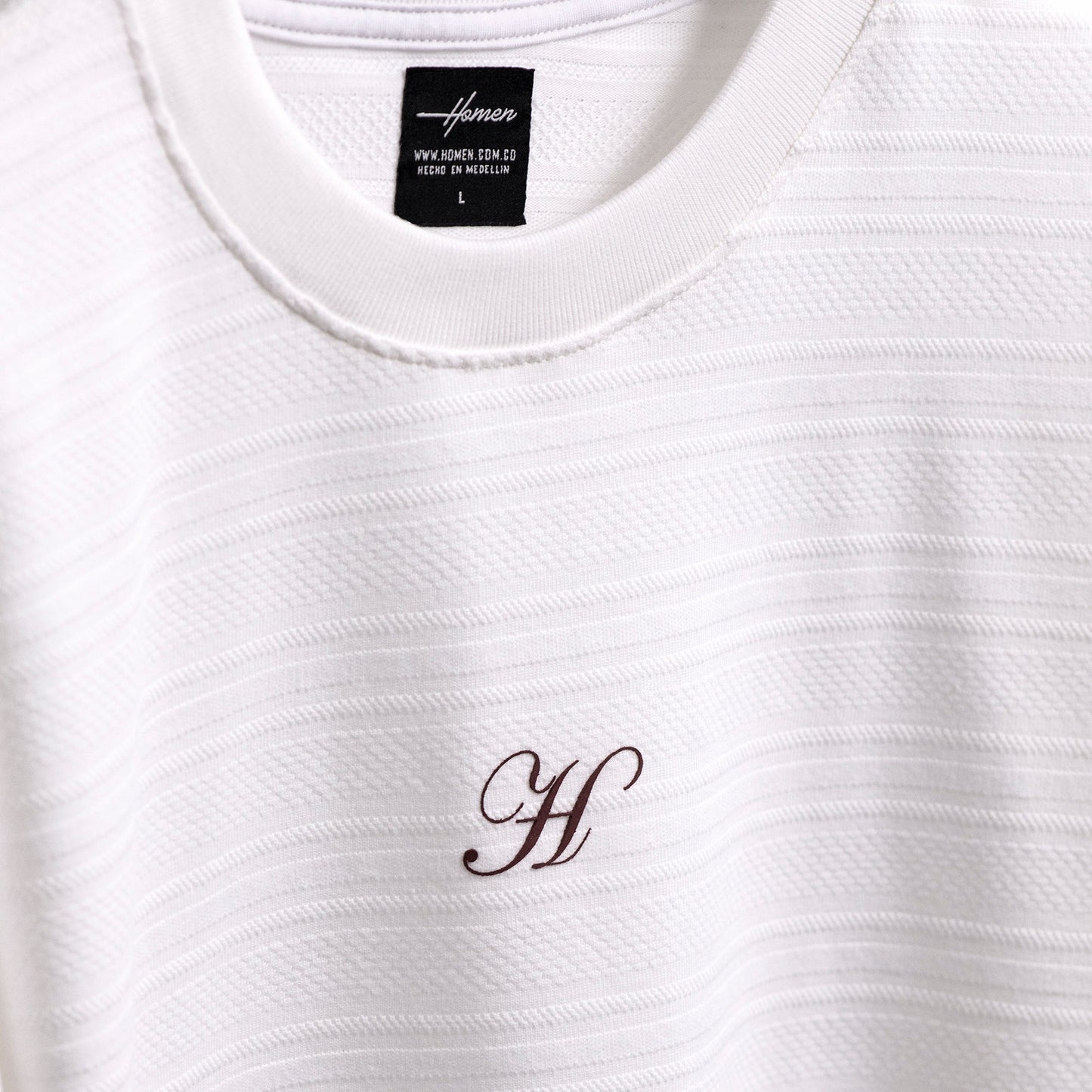 CAMISETA OVERSIZE TEXTURA NATIVA BLANCO HUESO