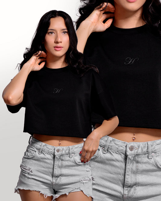 CROP TOP  NEGRO