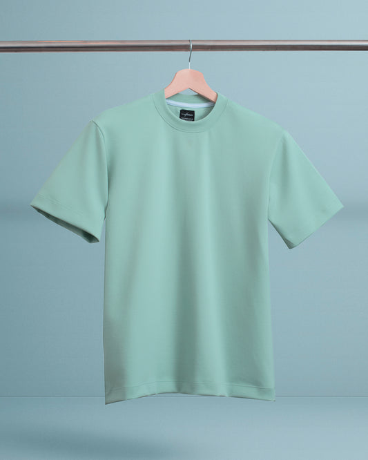 CAMISETA OVERSIZE ULTRA PREMIUM VERDE AGUA