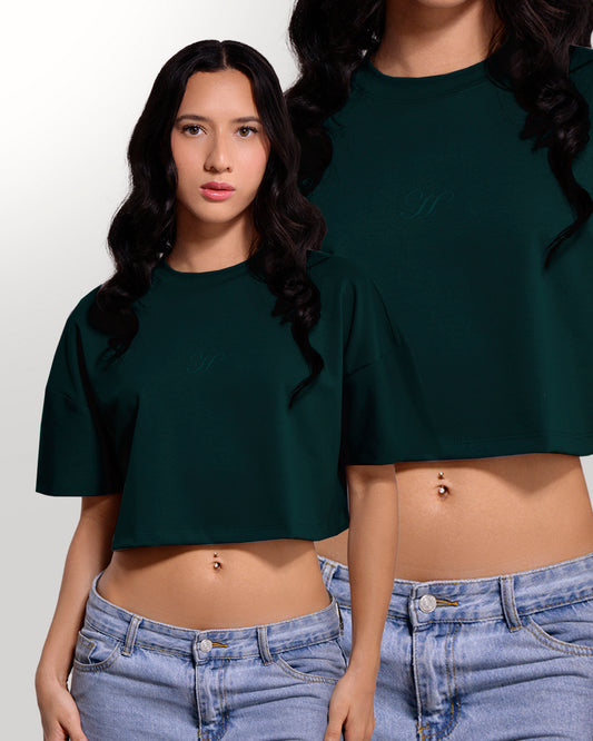 CROP TOP VERDE BOTELLA