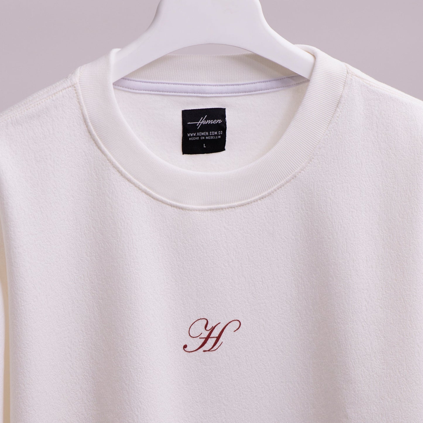 CAMISETA TEXTURIZADA MARMOL BLANCO HUESO