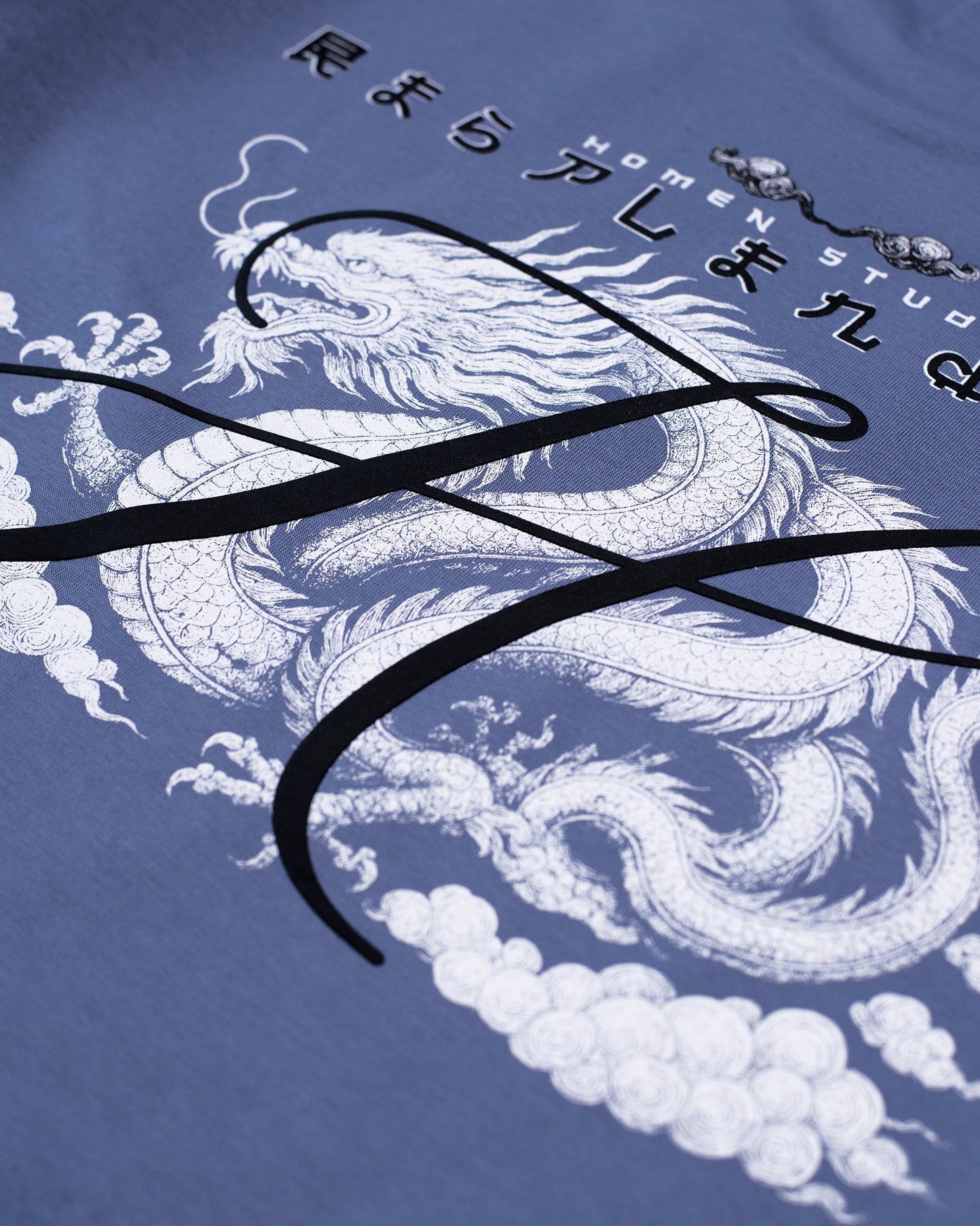 CAMISETA OVERSIZE AZUL PETROLEO