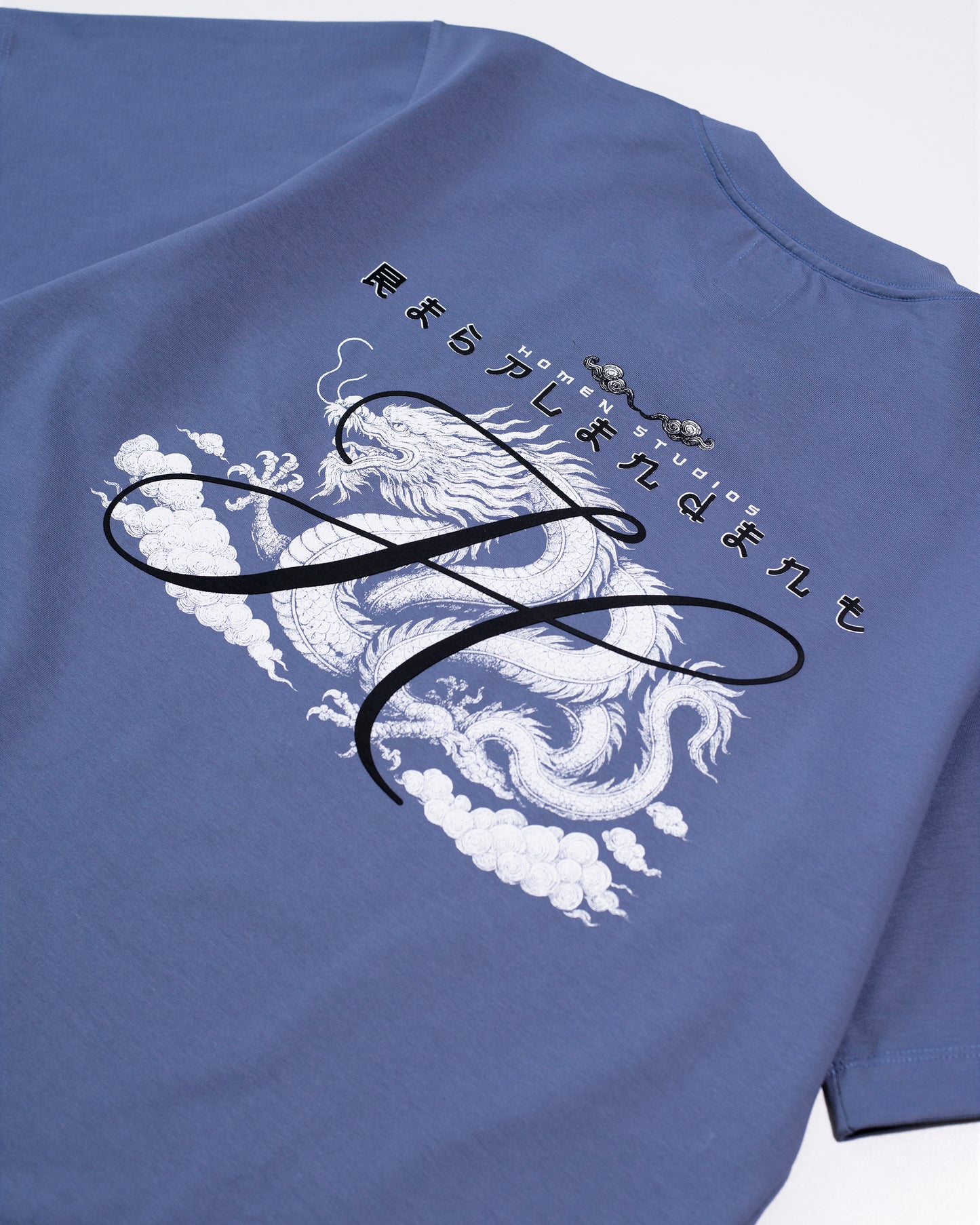 CAMISETA OVERSIZE AZUL PETROLEO