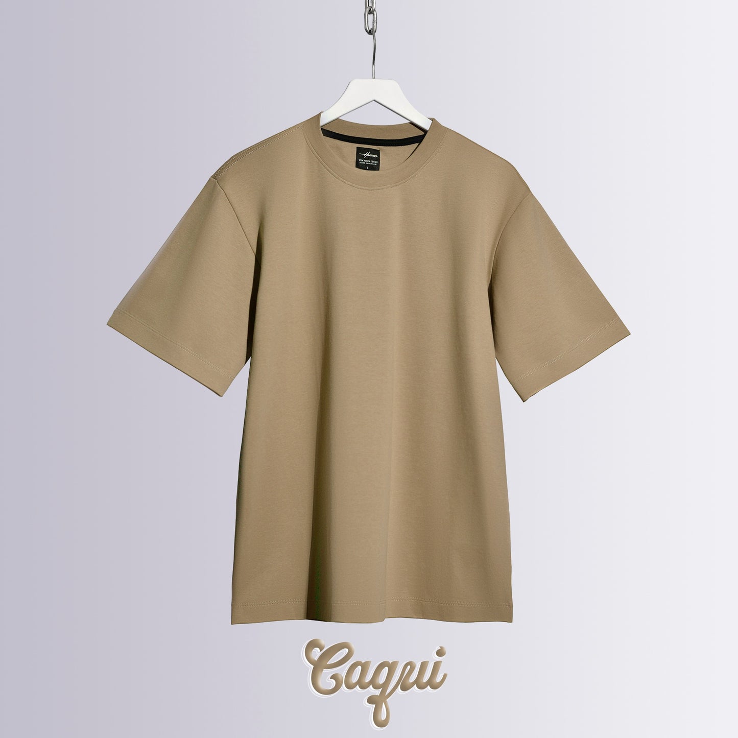 CAMISETA OVERSIZE ULTRA PREMIUM CAQUI