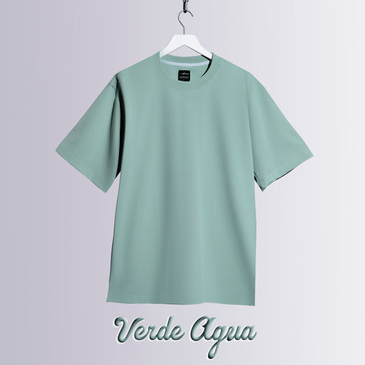 CAMISETA OVERSIZE ULTRA PREMIUM VERDE AGUA