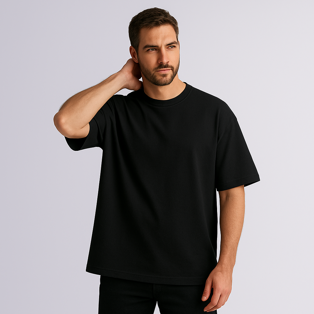 CAMISETA OVERSIZE ULTRA PREMIUM NEGRO