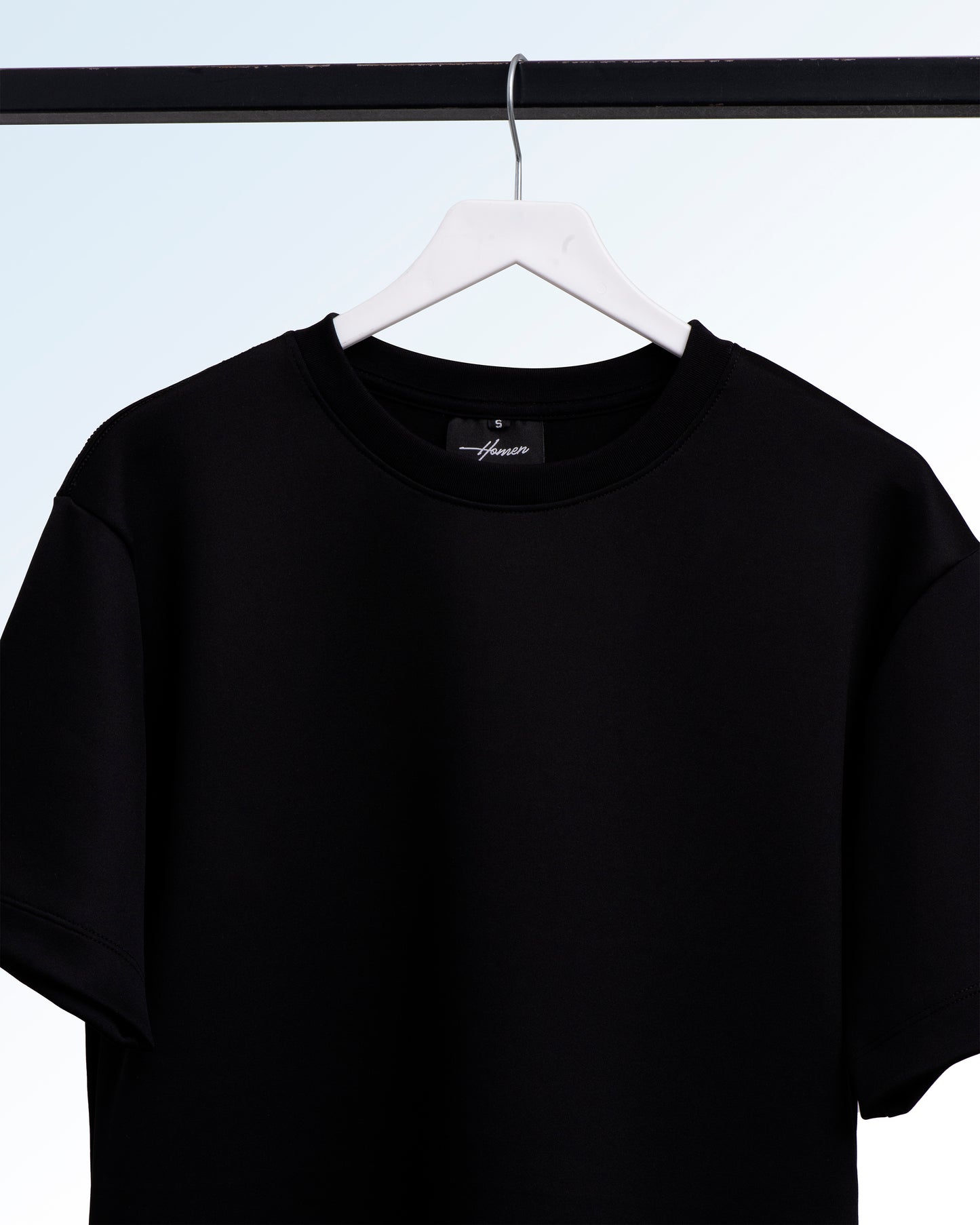 CAMISETA OVERSIZE TACTO SUAVE ANTI ARRUGAS COLOR NEGRO