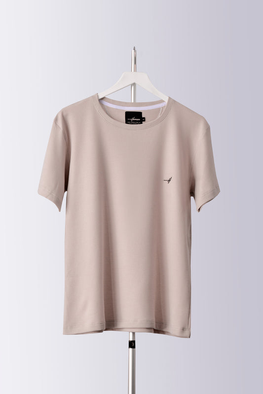 CAMISETA SLIM FIT BEIGE