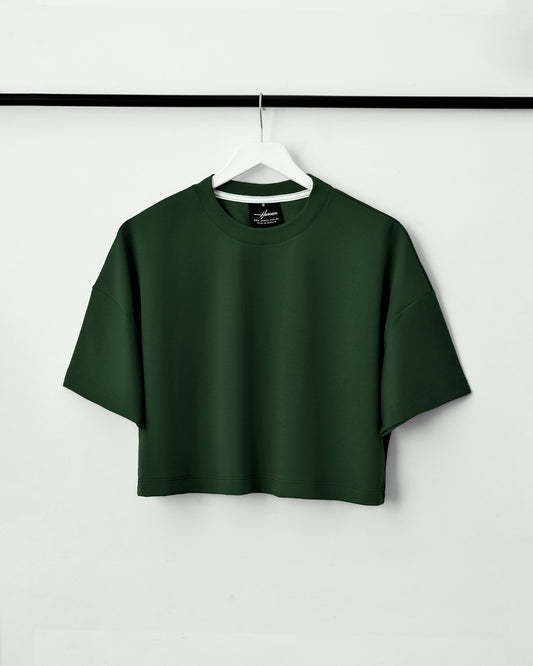CROP TOPS DAMA VERDE MILITAR