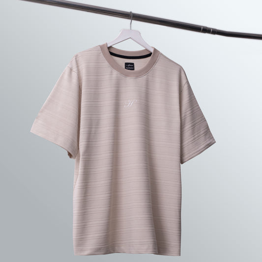 CAMISETA OVERSIZE TEXTURA NATIVA BEIGE