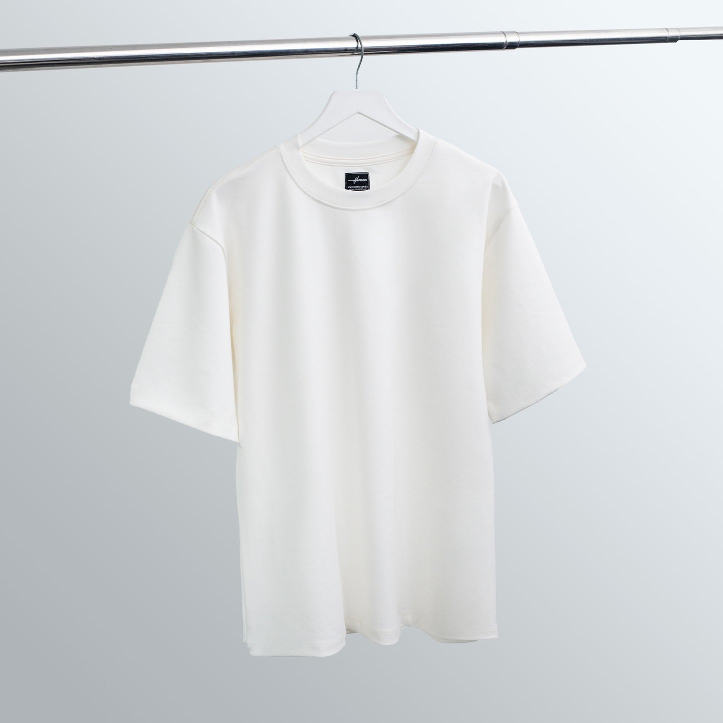 CAMISETA OVERSIZE ULTRA PREMIUM BLANCO HUESO