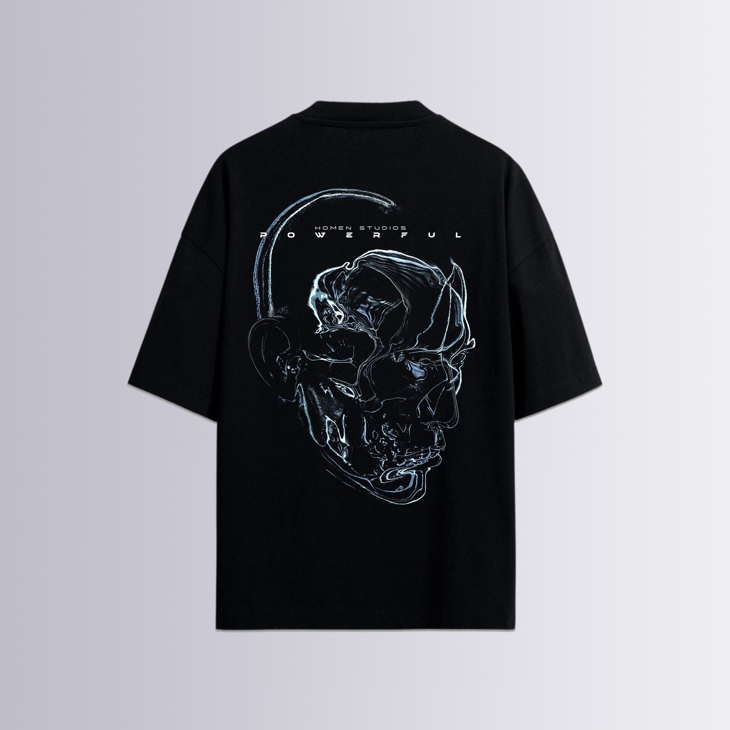 CAMISETA OVERSIZE NEGRA POWERFUL