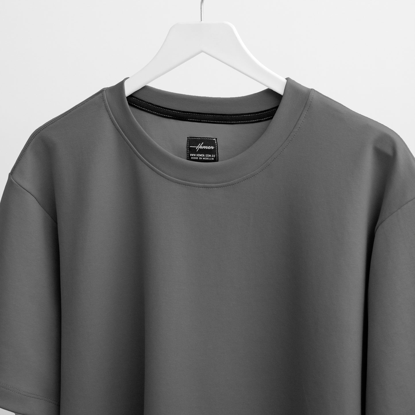 CAMISETA OVERSIZE ULTRA PREMIUM GRIS OSCURO