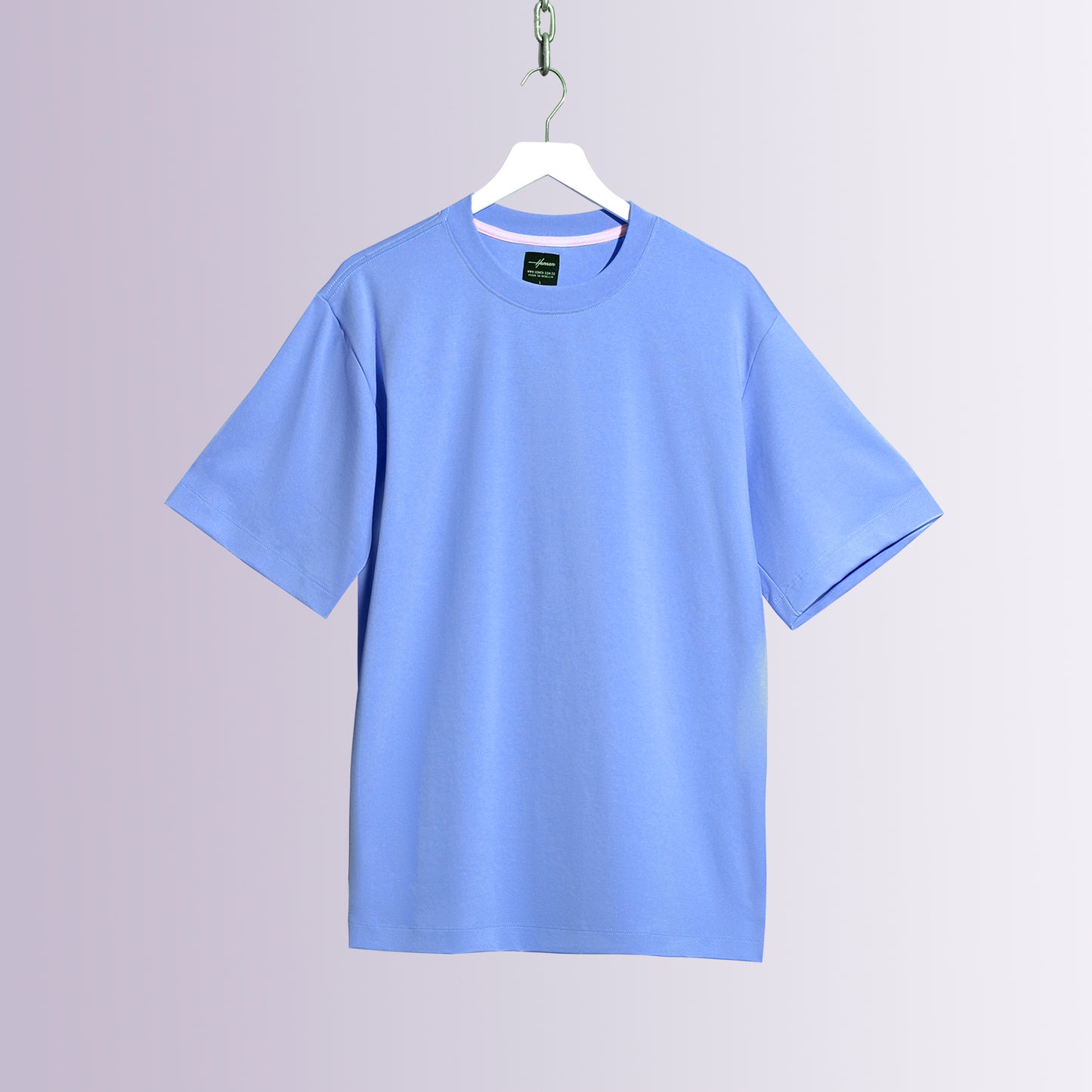 CAMISETA OVERSIZE ULTRA PREMIUM AZUL HORTENCIA