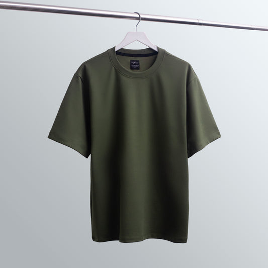 CAMISETA OVERSIZE ULTRA PREMIUM VERDE MILITAR