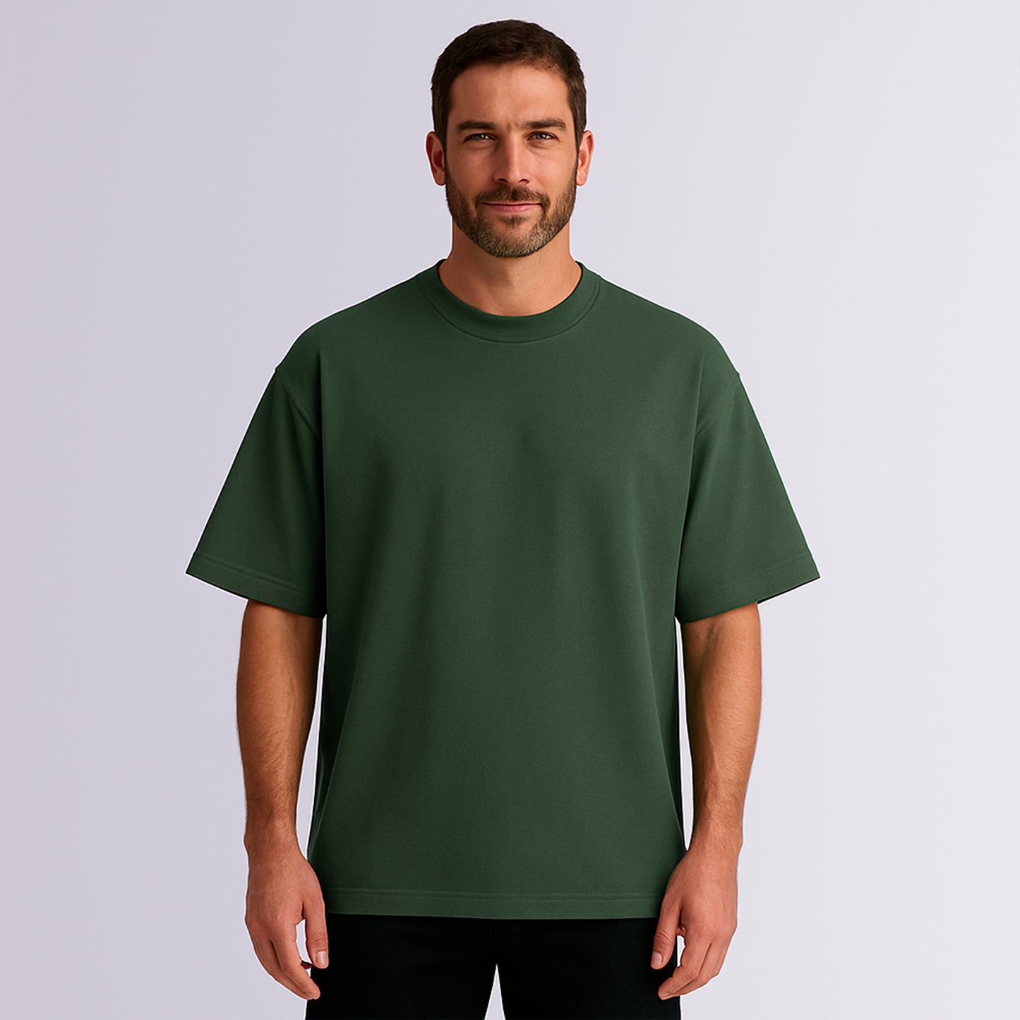 CAMISETA OVERSIZE ULTRA PREMIUM VERDE MILITAR