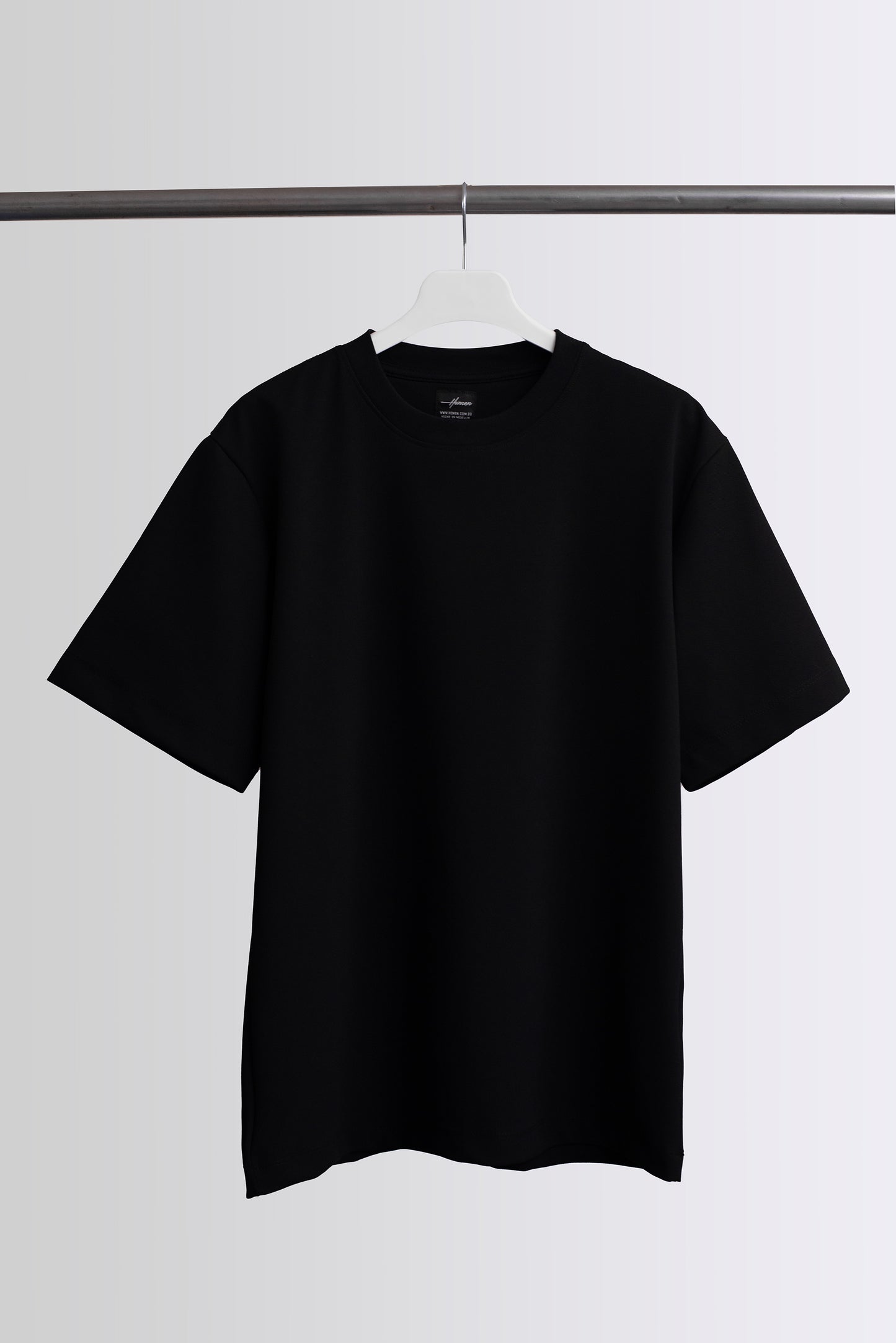 CAMISETAS OVERSIZE CON MINITEXTURA NEGRO
