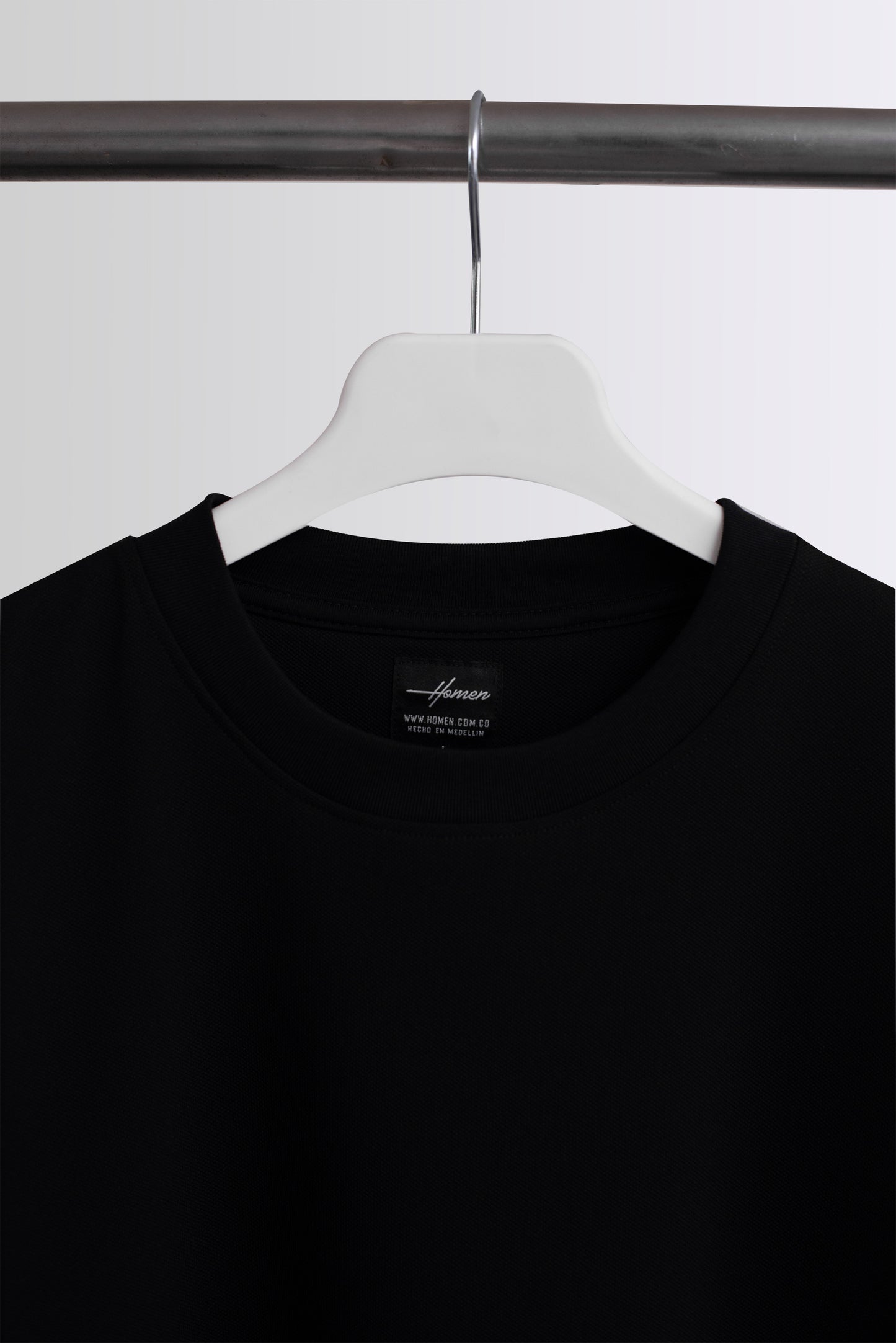 CAMISETAS OVERSIZE CON MINITEXTURA NEGRO