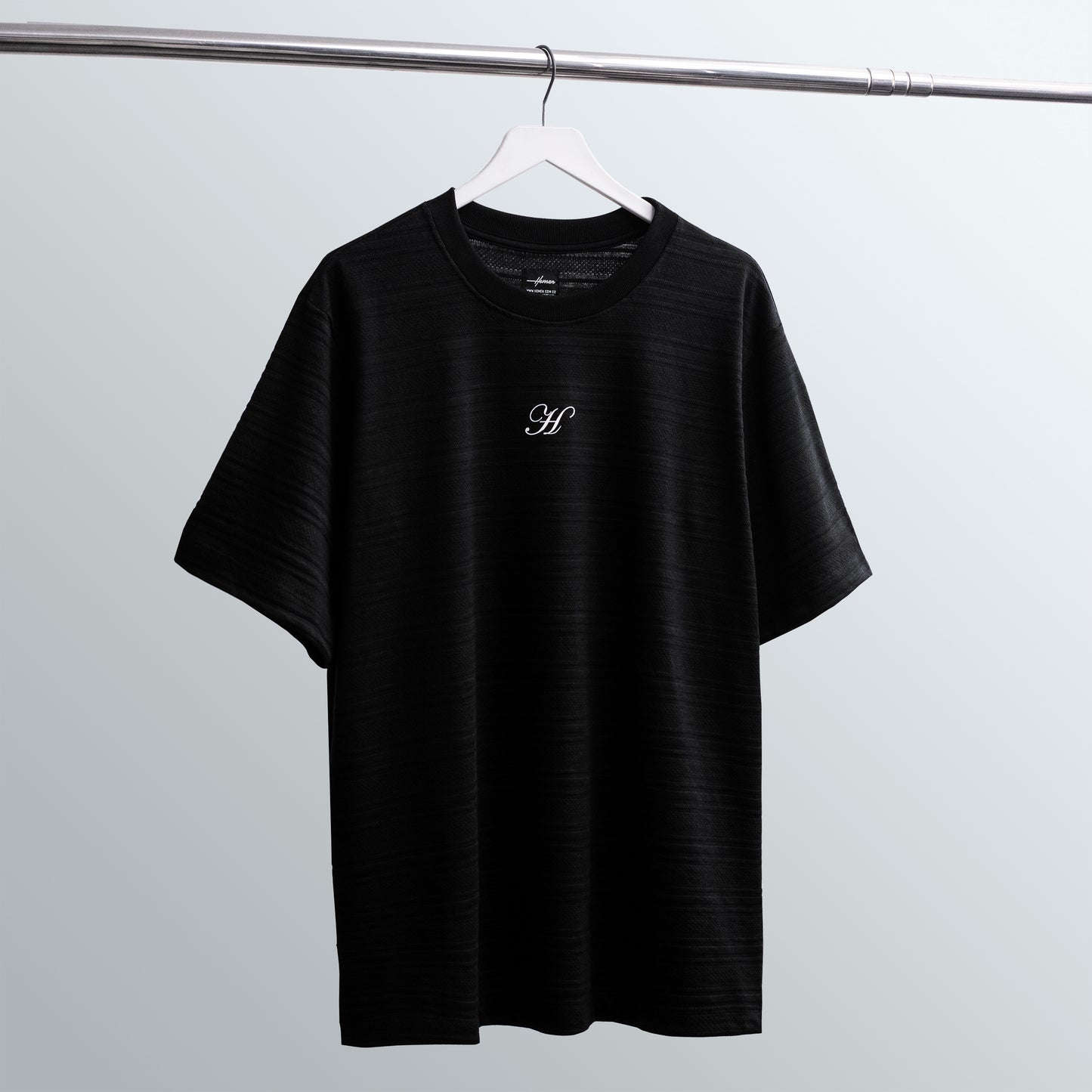 CAMISETA OVERSIZE TEXTURA NATIVA NEGRO