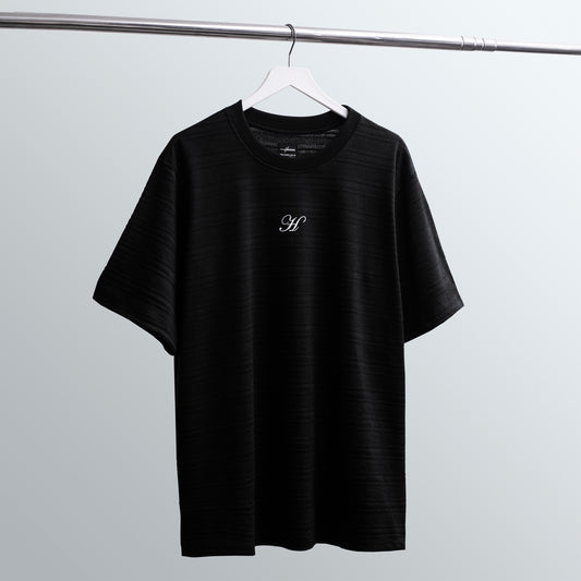 CAMISETA OVERSIZE TEXTURA NATIVA NEGRO