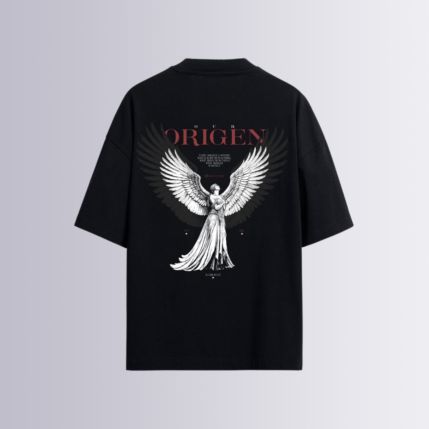 CAMISETA OVERSIZE NEGRA ORIGEN