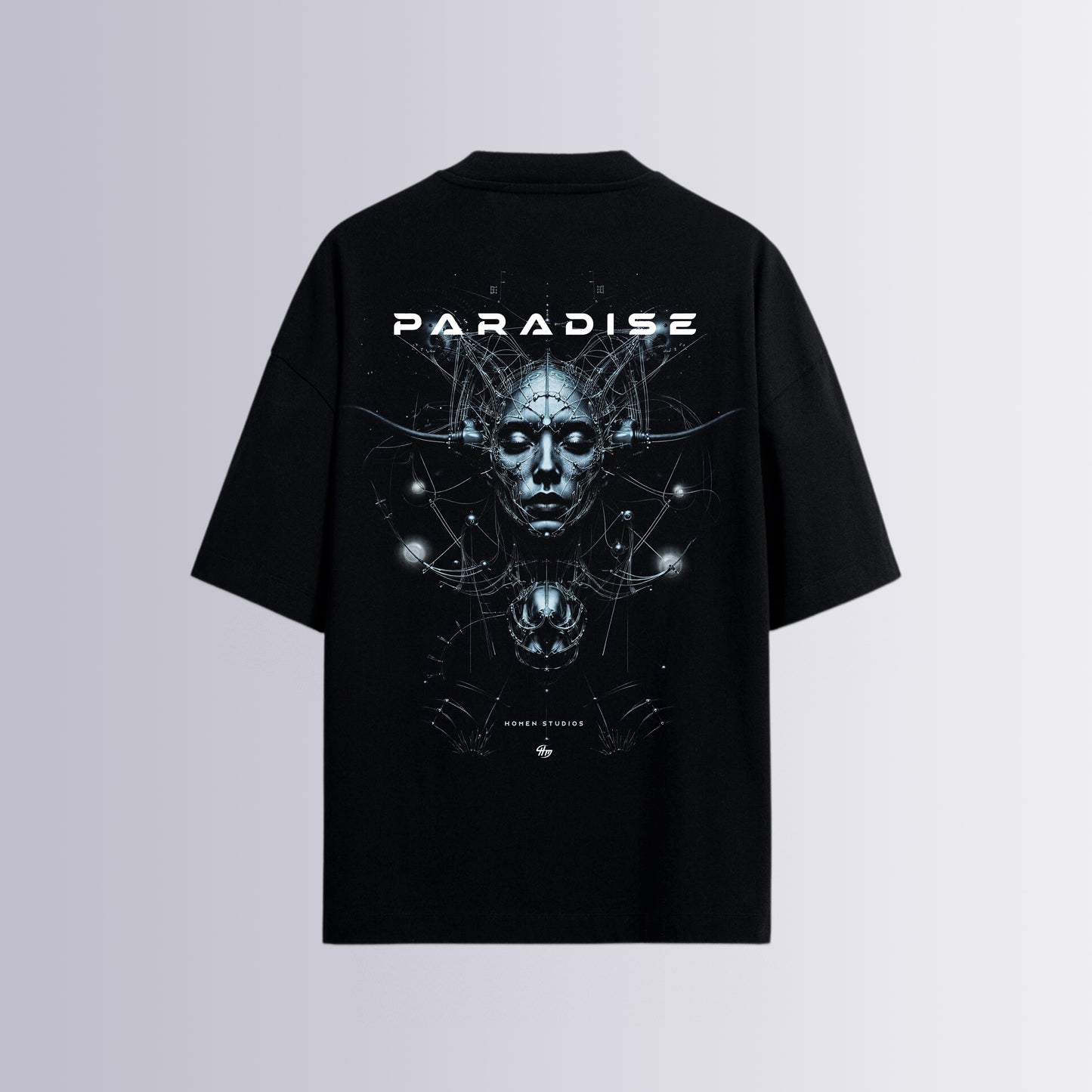 CAMISETA OVERSIZE NEGRA PARADISE
